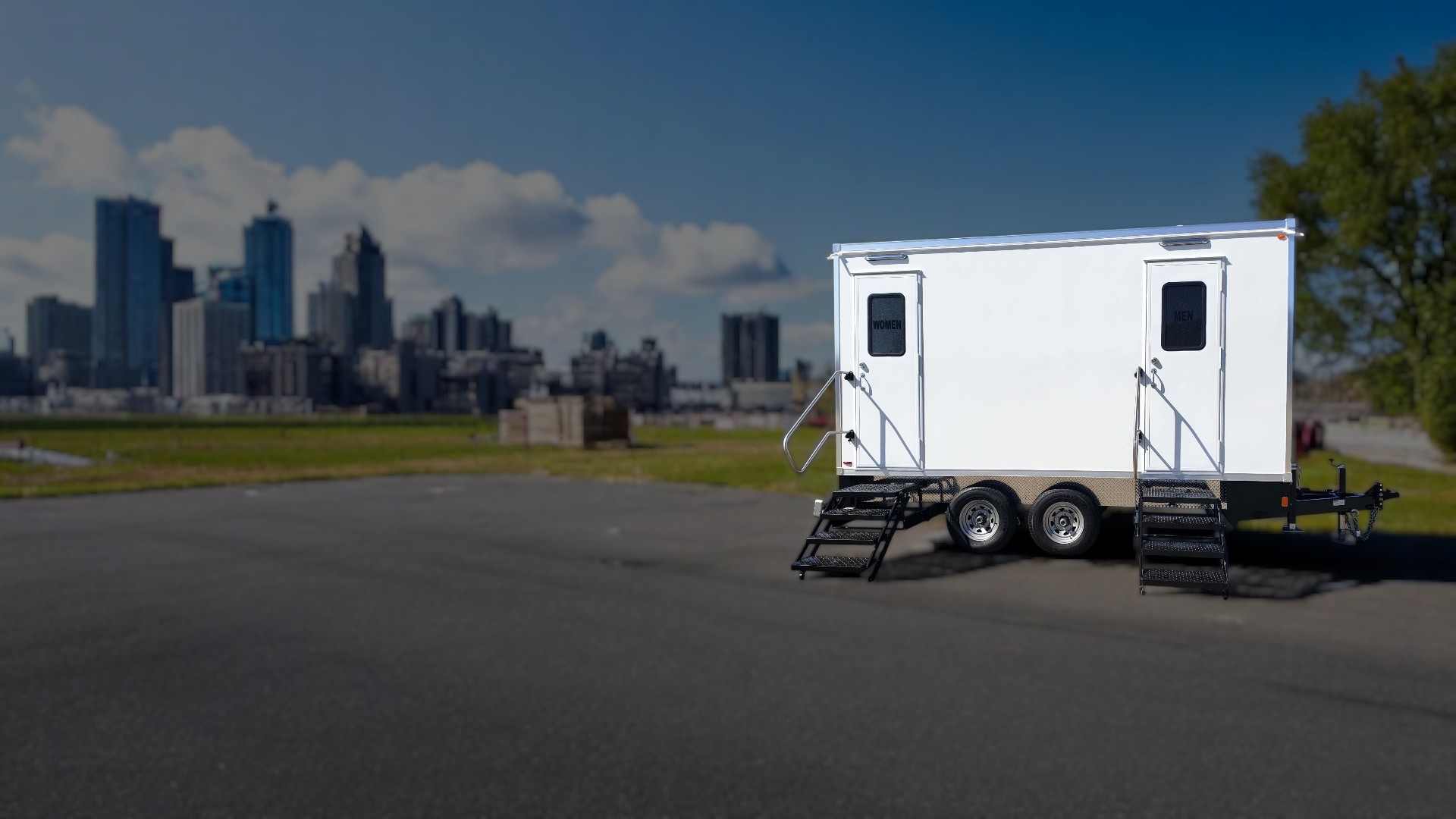 Top Tier Luxury Mobile Restrooms Luxury Restroom Trailers Fresno CA BG 1